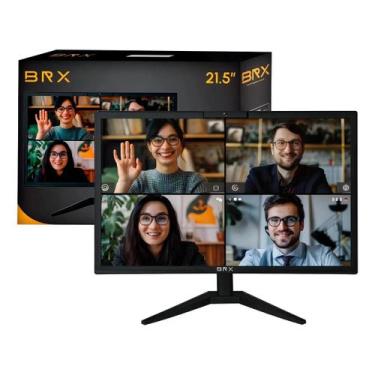 Imagem de Monitor 21,5 Brx Led Com Webcam Hdmi Vga Resolução 1920x1080 Preto