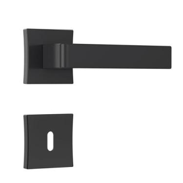 Imagem de Fechadura Classic 3800 Interna Roseta Quadrada Black Preto 55mm Stam