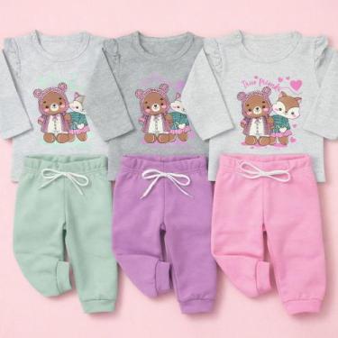 Imagem de Conjunto Bebê Menina Inverno Babadinhos Delicado Cor:lilásTamanho:P - 
