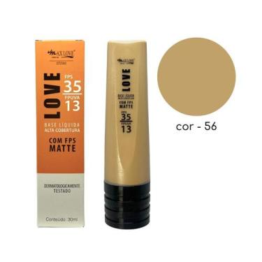 Imagem de Base Liquida Alta Cobertura com FPS - Max Love Make-up, 56