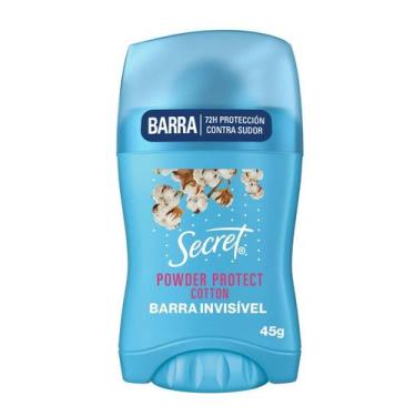 Imagem de Desodorante Antitranspirante em Barra Secret Powder Protect Algodão 45