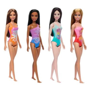 Imagem de Barbie Fashion & Beauty Boneca Praia com Maiô 1 Unidade Sortida DWJ99 
