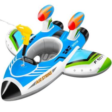 Imagem de Avião inflável Pool Float Kids com pistola de esguicho EIVONDA