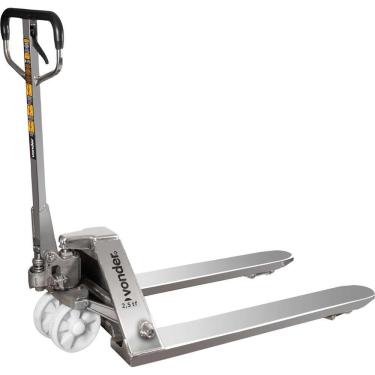 Imagem de Paleteira Hidráulica PIN 256 2,5 Ton Garfos 1150x685mm Inox com Roda de Nylon Vonder
