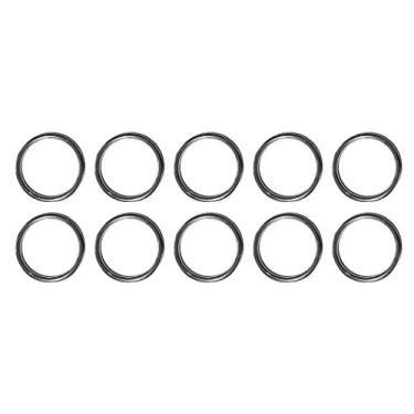 Imagem de 10 peças de aço inoxidável 316 anel redondo soldado 5/32" x 1 5/8" (4 mm x 40 mm) grau marítimo