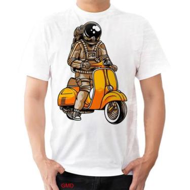 Imagem de Camiseta Camisa Motoboy Astronauta Motoqueiro Mobilete - Estilo Kraken