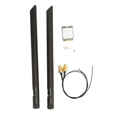 Imagem de Placa sem fio wi-fi 6e, placa wi-fi ngff m2 bluetooth 5.2 5374 m gigabit 2.4g 5g placa de rede sem fio de banda dupla, com cabo de conexão de antena(5374M)