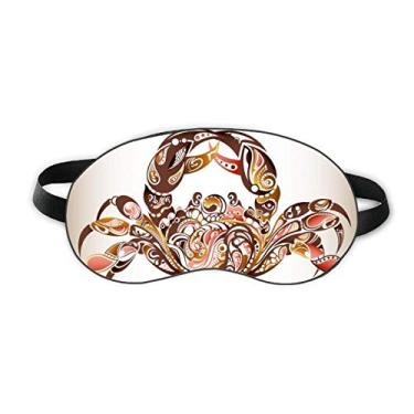 Imagem de Capa de sombra macia para olhos com estampa de caranguejo e organismo marinho