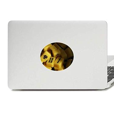 Imagem de Adesivo de vinil Mahjong Gambling Photo com emblema para laptop e notebook