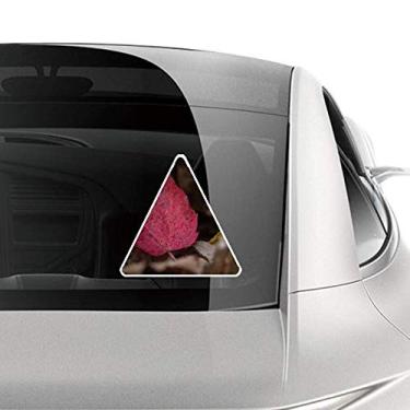 Imagem de DIYthinker Adesivo de carro com imagem de folha de bordo vermelho Simpol para bicicleta e bagagem