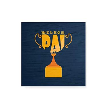 Imagem de Arte Maníacos Quadro Decorativo em Madeira Pai Troféu - 30x30cm