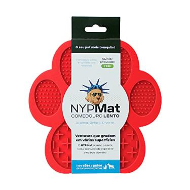 Imagem de Tapete de Lamber NY PETS Patinha Vermelho para Cachorro