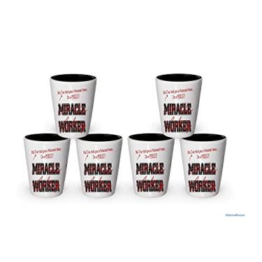 Imagem de Copo de shot I'm a Priest - Not a Miracle Worker - Presentes de padre (6)