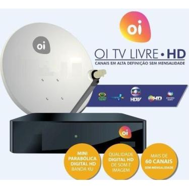 Imagem de Kit Receptor Oi Tv Livre Hd Digital Antena Lnb Duplo 17M Fio - Multila