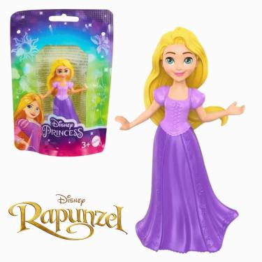 Imagem de Mini Boneca Infantil Princesa da Disney Rapunzel 5 cm Mattel