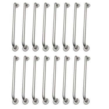 Imagem de Alça de Apoio 70cm Barra Inox Kit 18 Unidades Cadeirante Idoso Corrimao Banheiro Box Ac...