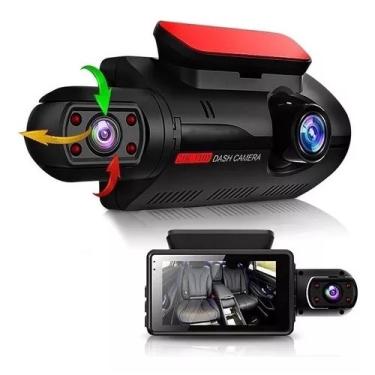 XRC TECH 3 Câmeras veicular Dash Cam Frontal 1440P Carro Interno