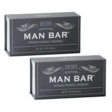 Imagem de San Francisco Soap Sabonete Company Man Bar 283 g - Patchouli Peppered (embalagem com 2)