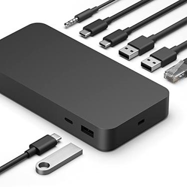 Imagem de Microsoft Base Surface Thunderbolt 4 – Estação de ancoragem de alta velocidade com suporte para monitor duplo 4K