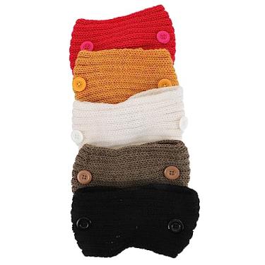 Imagem de Laço de cabelo 5 peças botão faixa de cabeça silicone tubo de aperto led clipe de sobrancelha flamingo scrunchies tiara faixas de cabelo laços de cabelo faixa de cabeça treino acessório feminino fio d