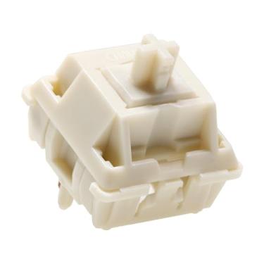 Imagem de KPREPUBLIC Interruptor de creme MMD V4 Linear RGB SMD 5pin 45g 55g para teclado mecânico de jogos POM Milk White MX haste para BM60 BM65 87 (MMD Cream Switch x110)