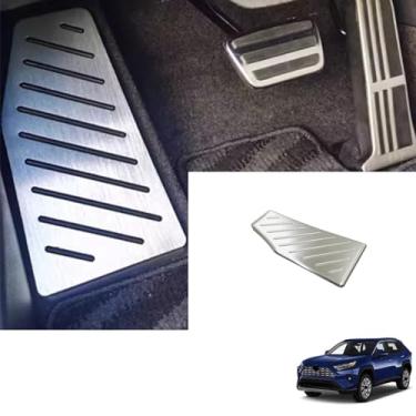 Imagem de SJBNKJYXGSLULU Para Toyota RAV42020 2021 2022 2023 2024 2025 Acabamento da capa do pedal do descanso do pé esquerdo