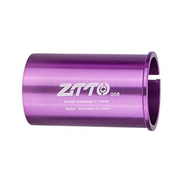 Imagem de Colaxi Adaptador de conversão de selim para selim com haste de selim para mountain bike acessórios para bicicleta de estrada, 34,9 a 31,8 mm