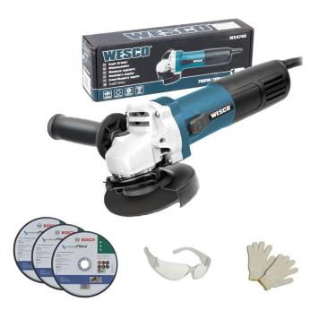 Imagem de Esmerilhadeira Angular Wesco Ws4740 4.1/2 750W + Acess 220V