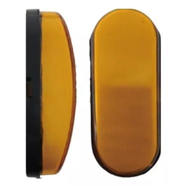 Imagem de Par Luz Delimitadora Indicador Lateral Reboque Caminhão (Amarela)