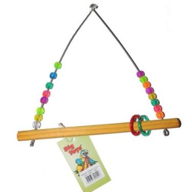 Imagem de Brinquedo Passaritos Toys Para Pássaros Balanço Trapézio - Tamanho M -
