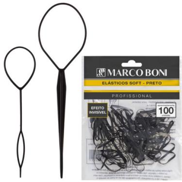 Imagem de Kit agulha modeladora + elastico soft preto marco boni