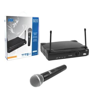 Imagem de Microfones Pix Wireless 60m Uhf Und. Frequência 566,00 Mhz, 1