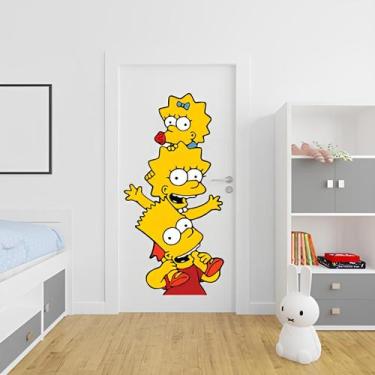 Imagem de Adesivo de Porta Irmãos Simpsons Mod01 - Lojinha da Luc Adesivos