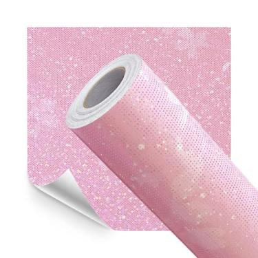 Imagem de Papel de Parede Adesivo Lavavel Rosa Modelo Glitter Flores Furtacor Co