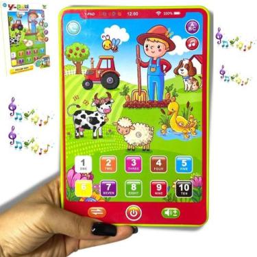 Imagem de Brinquedo Educacional Inglês Tablet Infantil Multi Função - Europio