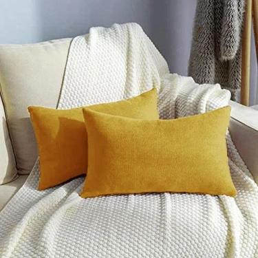 Imagem de Almofada Retangular Suede 30x50cm Ouro - FASTLAR