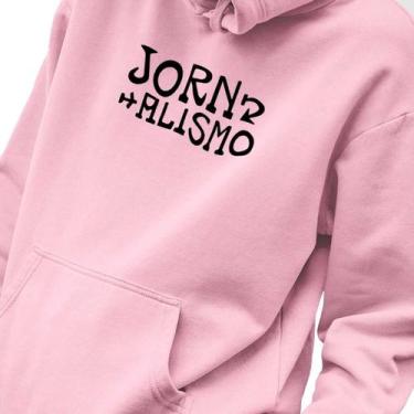 Imagem de Blusa Moletom Masculino Estampado Jornalismo em Algodão Fio 30.1 Pente