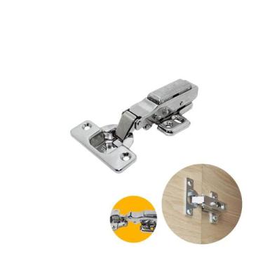 Imagem de Dobradiça Renna 35 Mm Aço Inox Reta Com Amortecedor Slide-on, Reta, Aç