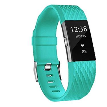 Imagem de Pulseiras de substituição para Fitbit Charge 2, pulseiras clássicas de silicone ajustáveis para Fitbit Charge 2, mulheres e homens