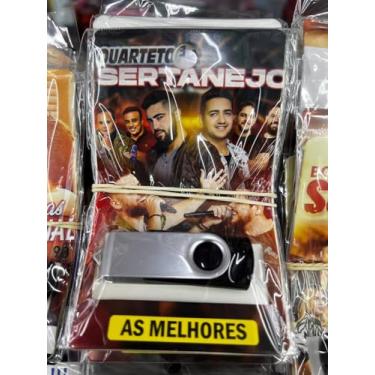 Imagem de pen drive com musicas gravadas diversas pendrive gravado generos QUARTETO SERTANEJO AS MELHORES