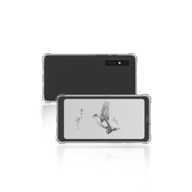 Imagem de Capa transparente para Onyx BOOX Palma 2 Mobile ePaper 2024, fina, leve, à prova de arranhões, capa de borracha de silicone TPU de proteção durável (transparente).