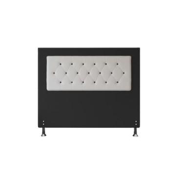 Imagem de Cabeceira Havana 1,40 Cm Para Cama Box Casal Suede Preto - Neros Inter