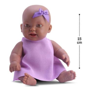 Imagem de Boneca Bebê Negra Bambolete Baby Babilina Vinil Bambola, Bambola Negra