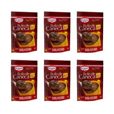 Imagem de Kit c/ 6un Bolo de Caneca Brigadeiro 70g - Dr. Oetker