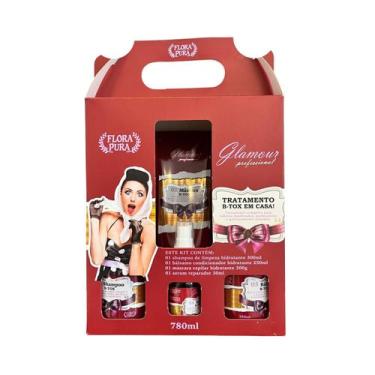 Imagem de Kit capilar glamour flora pura b-tox 780ml