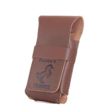 Imagem de Bainha Pampa's Country Presa no Cinto Para Celular 100% Couro Envio Im