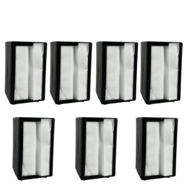 Imagem de Kit 7 Suporte Porta Guardanapo Papel Tv Mesa Balcão Deitado - Poliesti