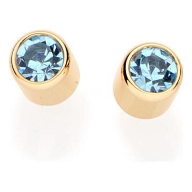 Imagem de Brinco Solitário No Formato De Tubo Com Cri 525179 - Rommanel, Azul cl