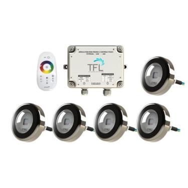 Imagem de Kit Iluminação Piscina - Contr Touch + 5 Leds Rgb 9W Tholz - Tfl Autom