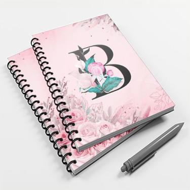 Imagem de Caderno Universitário 96 fls Floral Letra B - Premium